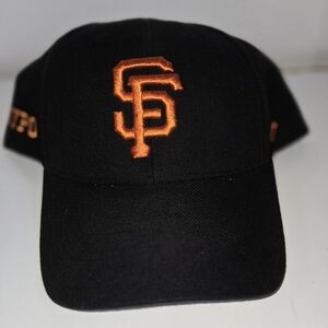SF Giants Hat '47 Brand Black Orange GYPO Get Your Pitch On Strapback MLB Cap SF